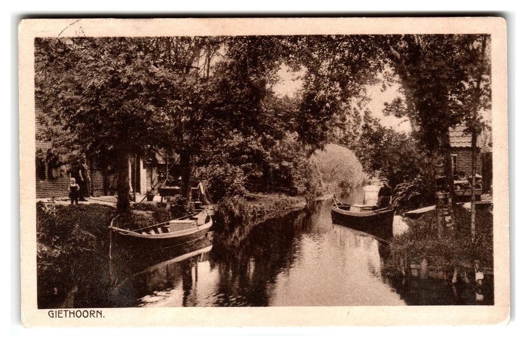 Giethoorn, Verzenden, 1940 tot 1960, Gelopen, Overijssel