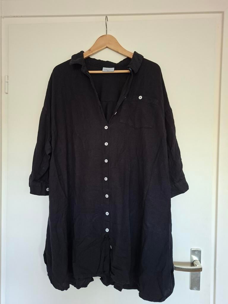 Zhenzi Zwarte Tuniek/Blouse Maat 50/52, Zhenzi, Zwart, Maat 46/48 (XL) of groter, Ophalen of Verzenden