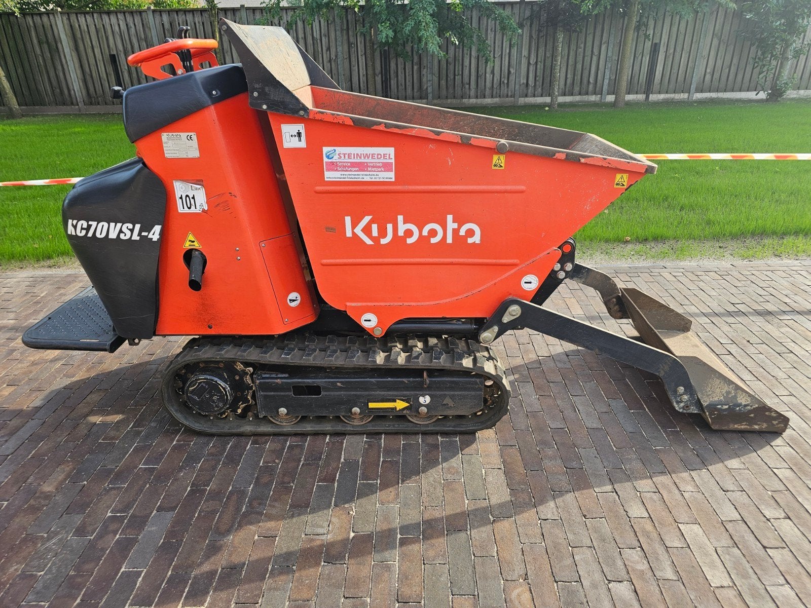 Kubota KC70VSL-4 Rupsdumper Draaiuren 415 verst. onderwagen, Ophalen, Dumper
