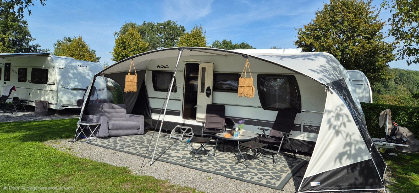 Unico verona luifel, Caravans en Kamperen, Ophalen, Zo goed als nieuw