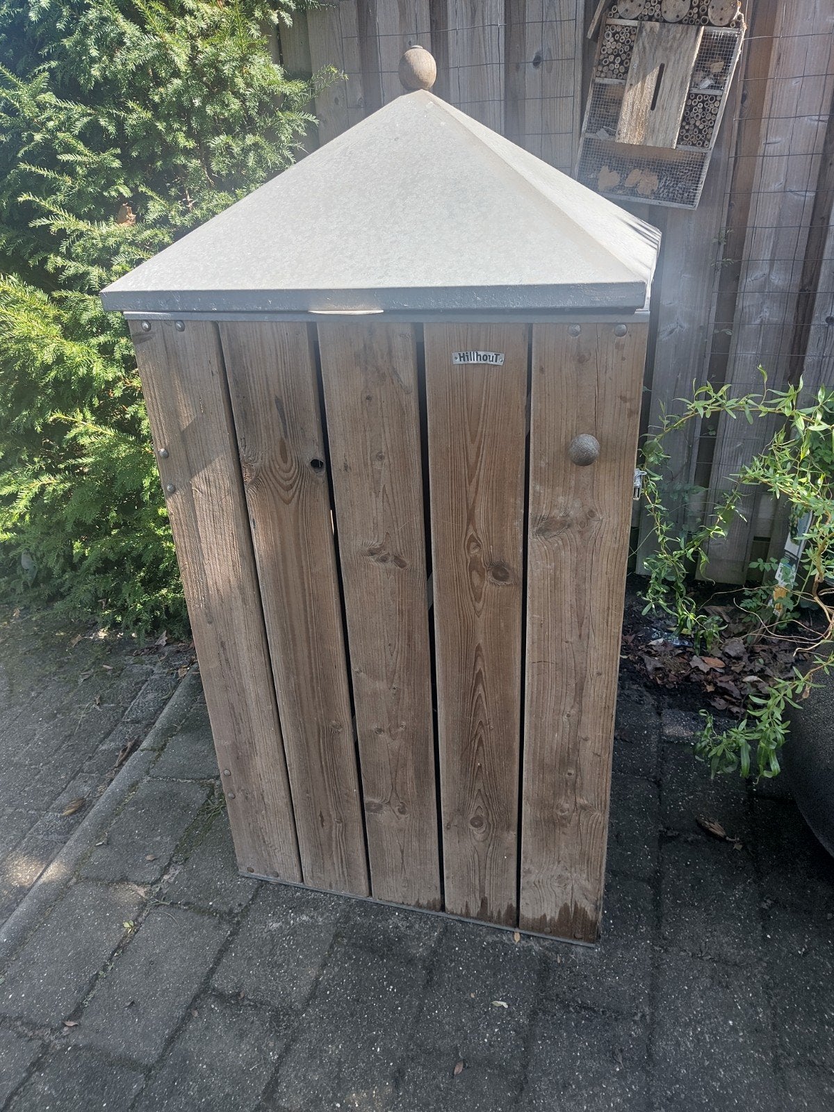 kliko kast, Ophalen, Gebruikt, Hout, Containerberging