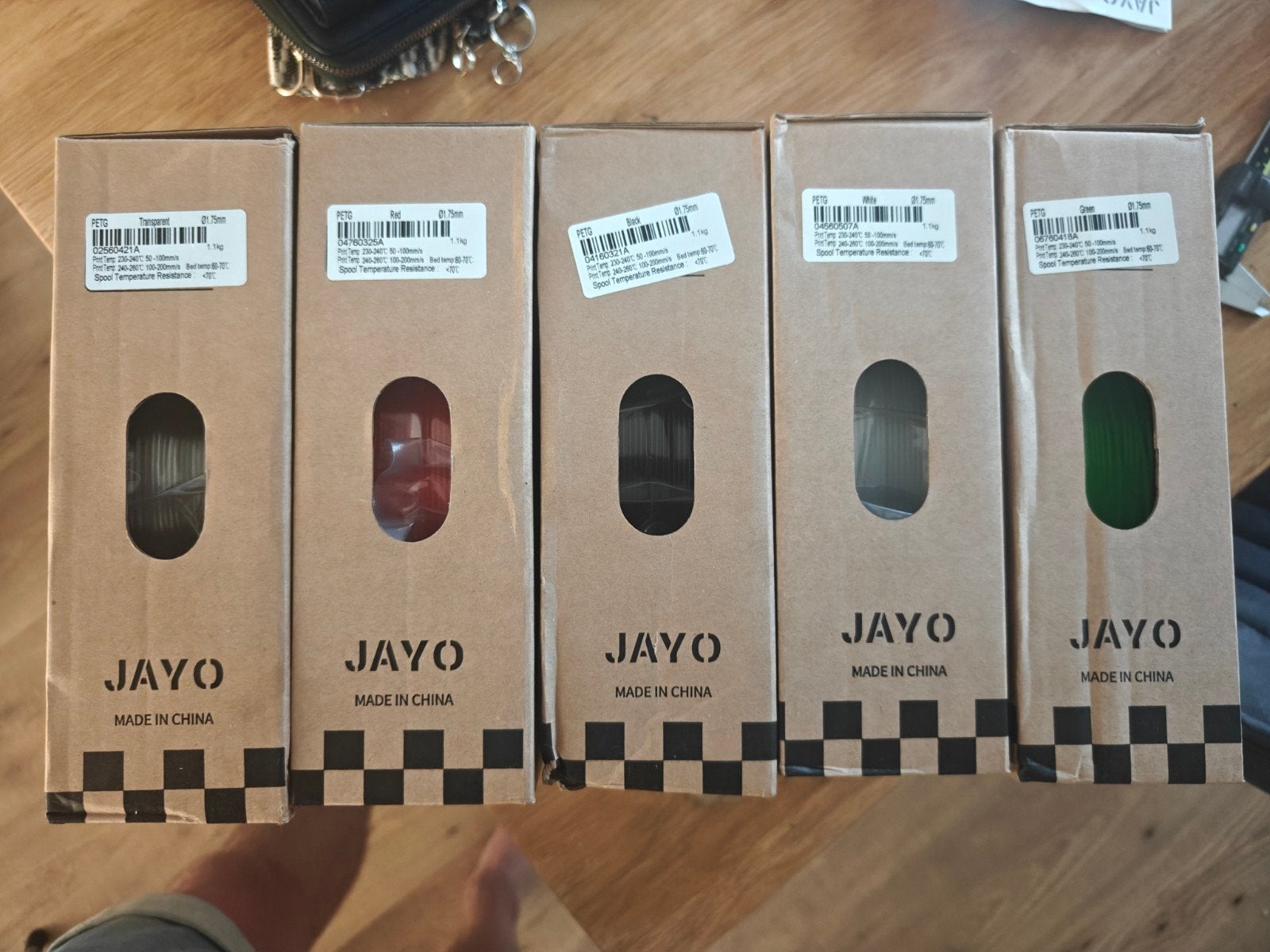 JAYO PETG Filament 1.75mm - Diverse kleuren (1.1kg per rol), Computers en Software, 3D Printers, Nieuw, Filament, Ophalen