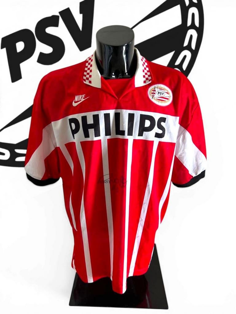 Vintage PSV 1995 thuis shirt Ronaldo gesigneerd, Verzenden, Zo goed als nieuw, Shirt