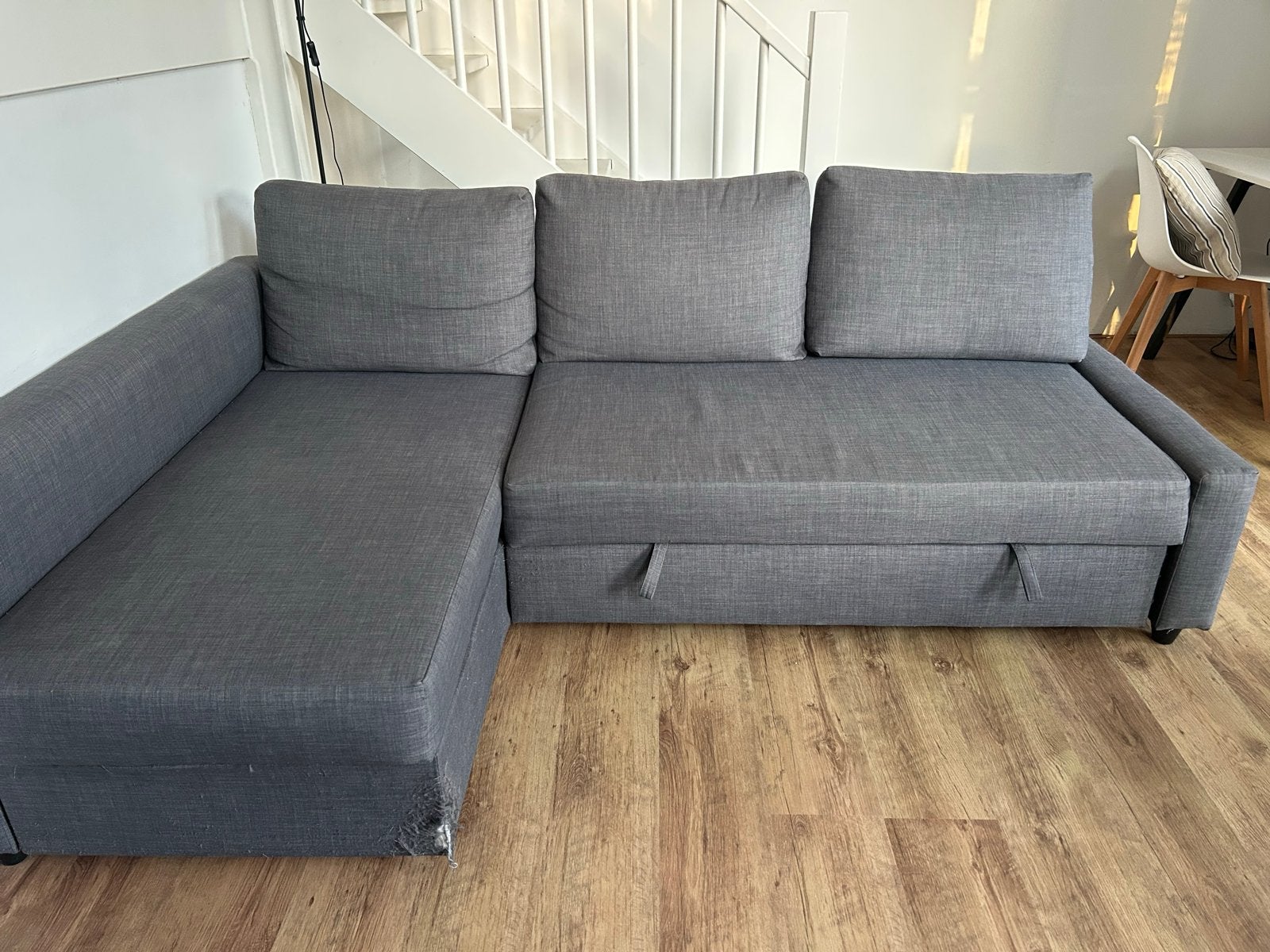 Ikea Friheten L Slaapbank, Ophalen, Gebruikt, 125 tot 150 cm, Driepersoons