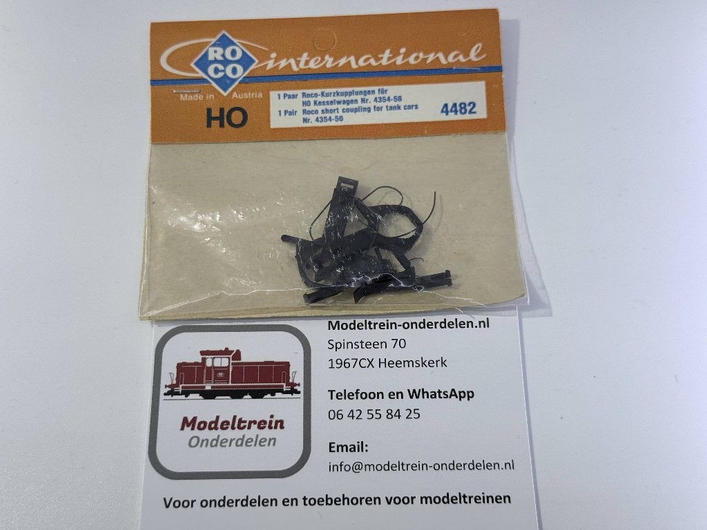 Roco 4482 - Kortkoppelset, Gelijkstroom, Wagon, Ophalen of Verzenden, Zo goed als nieuw