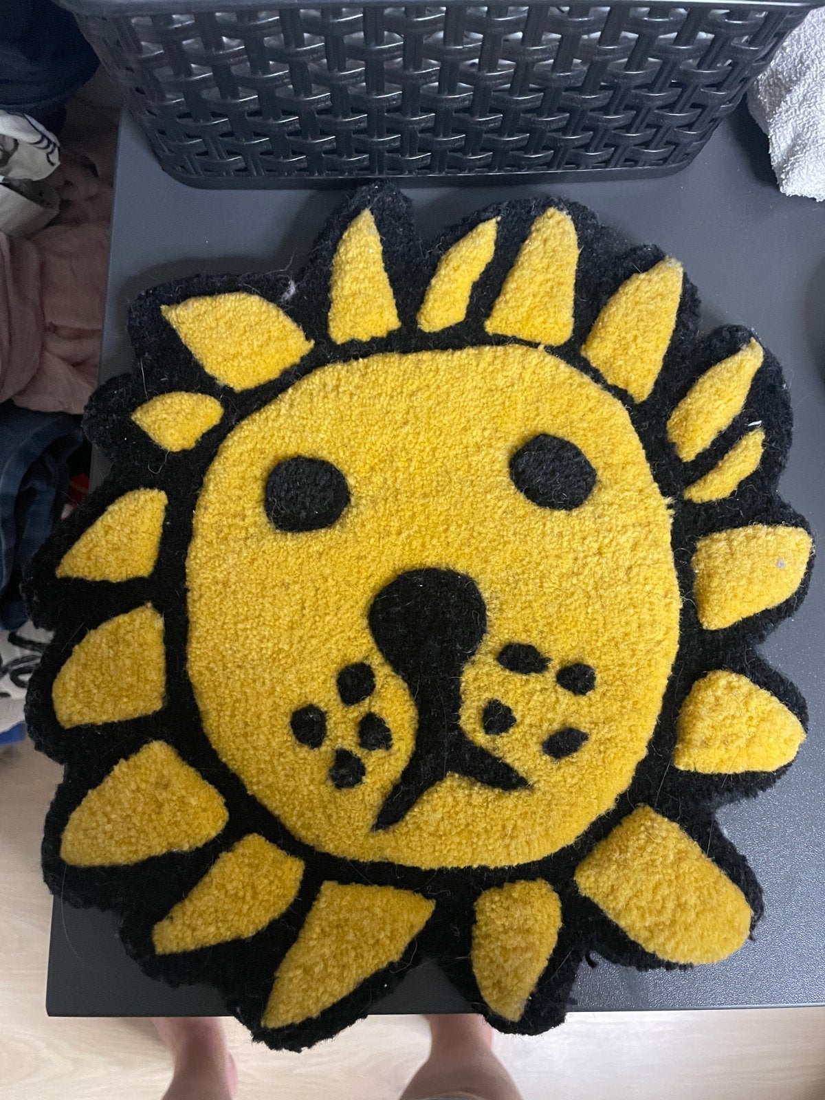 Wanddecoratie nijnte leeuw Maison Dieux, Wandhanger, Meerkleurig, Textiel, Nieuw