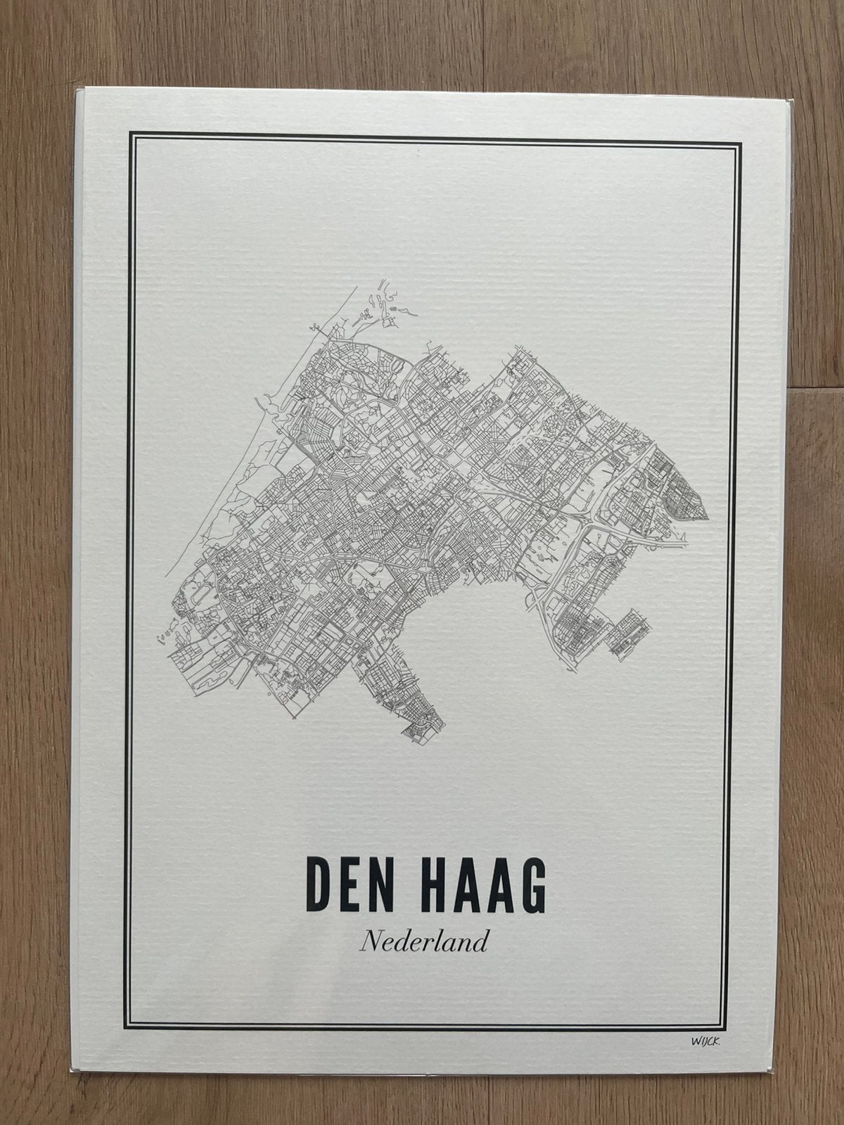 Wijck print Den Haag, Huis en Inrichting, Minder dan 50 cm, Nieuw, Ophalen of Verzenden, Foto of Poster