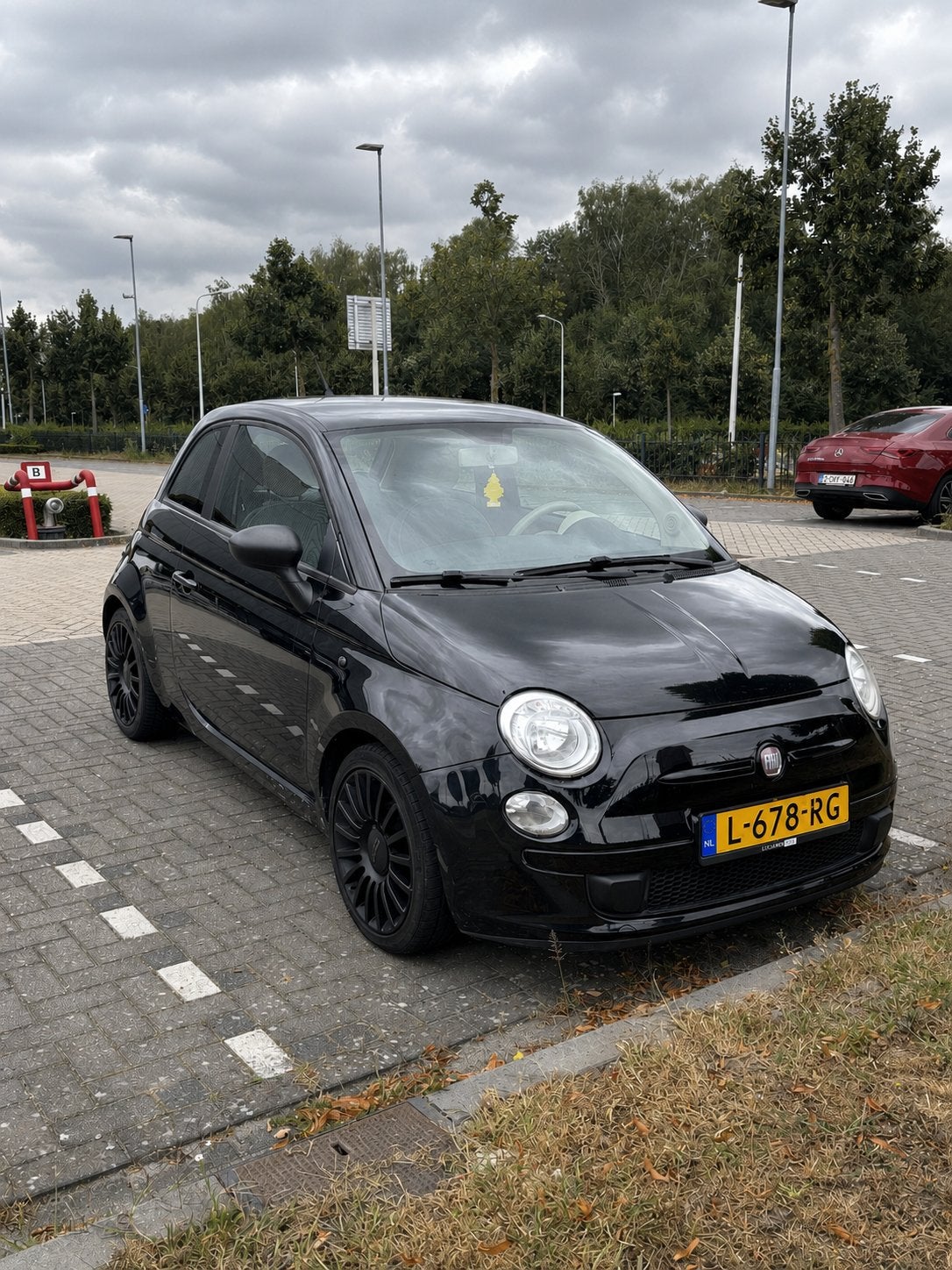 Fiat 500 1.2 C 2010 Zwart, Auto's, Fiat, Voorwielaandrijving, 1242 cc, 4 cilinders, 840 kg