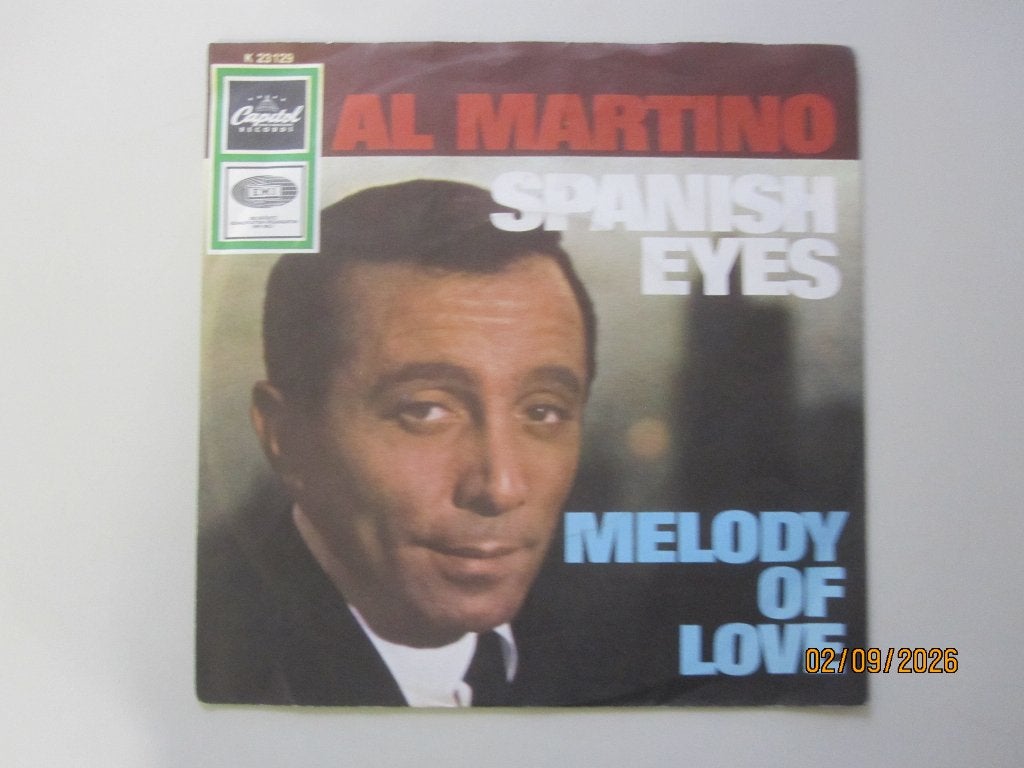AL MARTINO - spanish eyes - vinyl 7", Gebruikt, 7 inch, Ophalen of Verzenden, Pop
