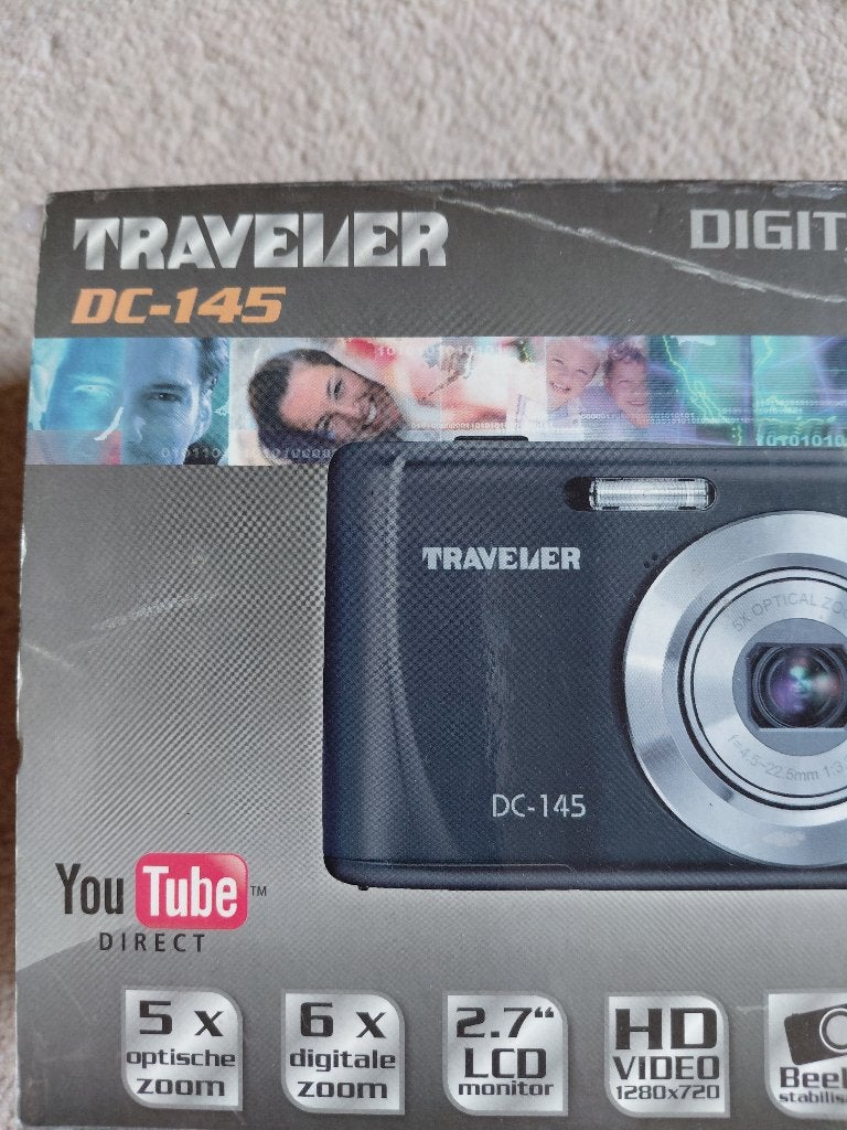 Traveler digitale camera DC-145, Audio, Tv en Foto, Fotocamera's Digitaal, Nieuw, Compactcamera, 4 t/m 7 keer, Overige Merken