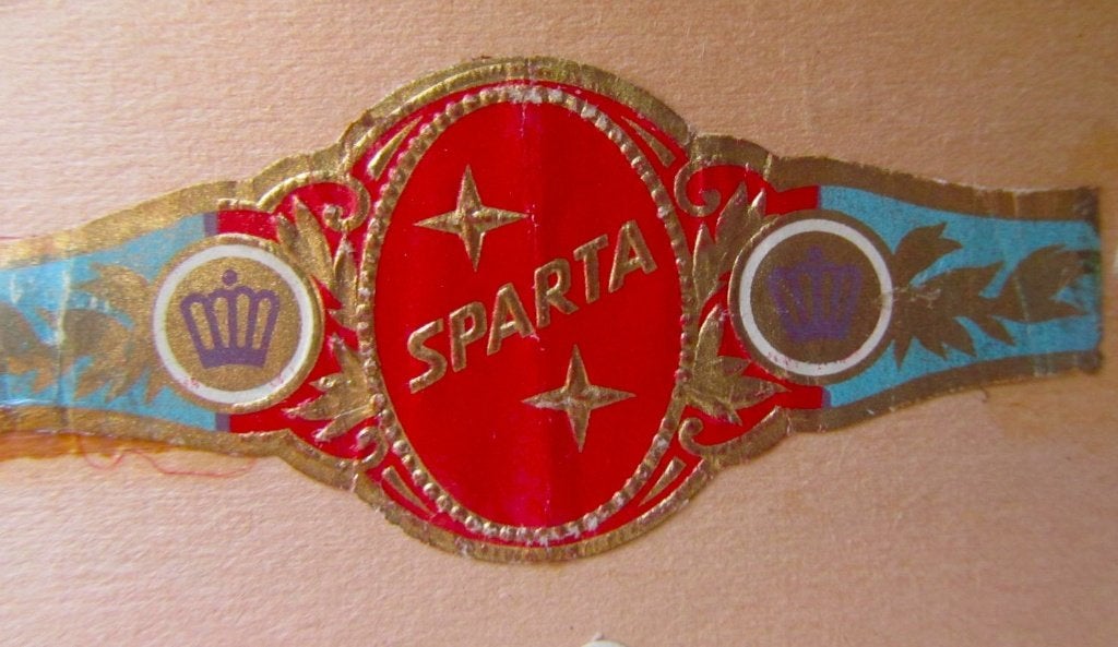 sigarenbandje  SPARTA  bromfiets / fiets, Ophalen of Verzenden, Gebruikt, Luciferdoosjes of -merken