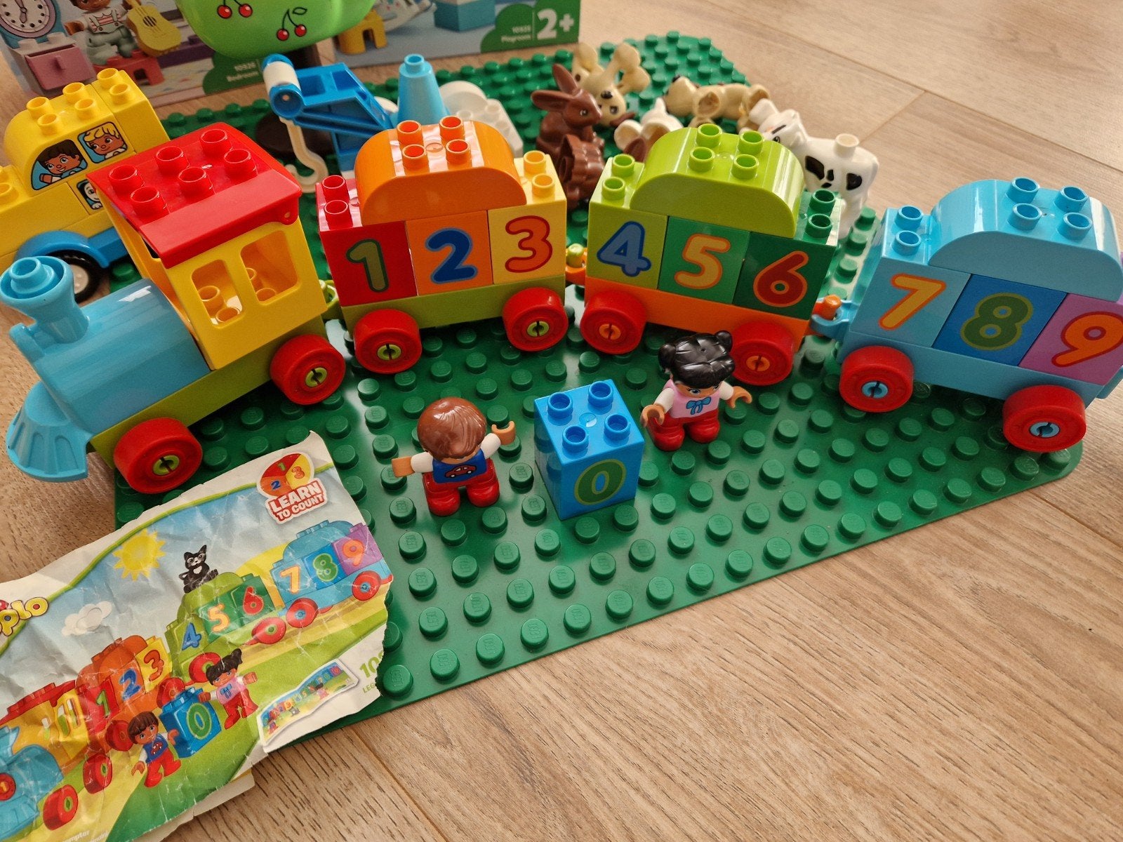 Grote verzameling LEGO Duplo met trein, dieren en meer!, Ophalen, Gebruikt, Inclusief minifiguren, Duplo