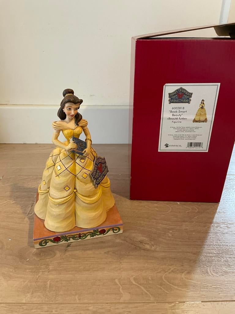 Disney traditions Jim shore  Belle Book Belle's Passion, Ophalen of Verzenden, Assepoester of Belle, Zo goed als nieuw, Beeldje of Figuurtje