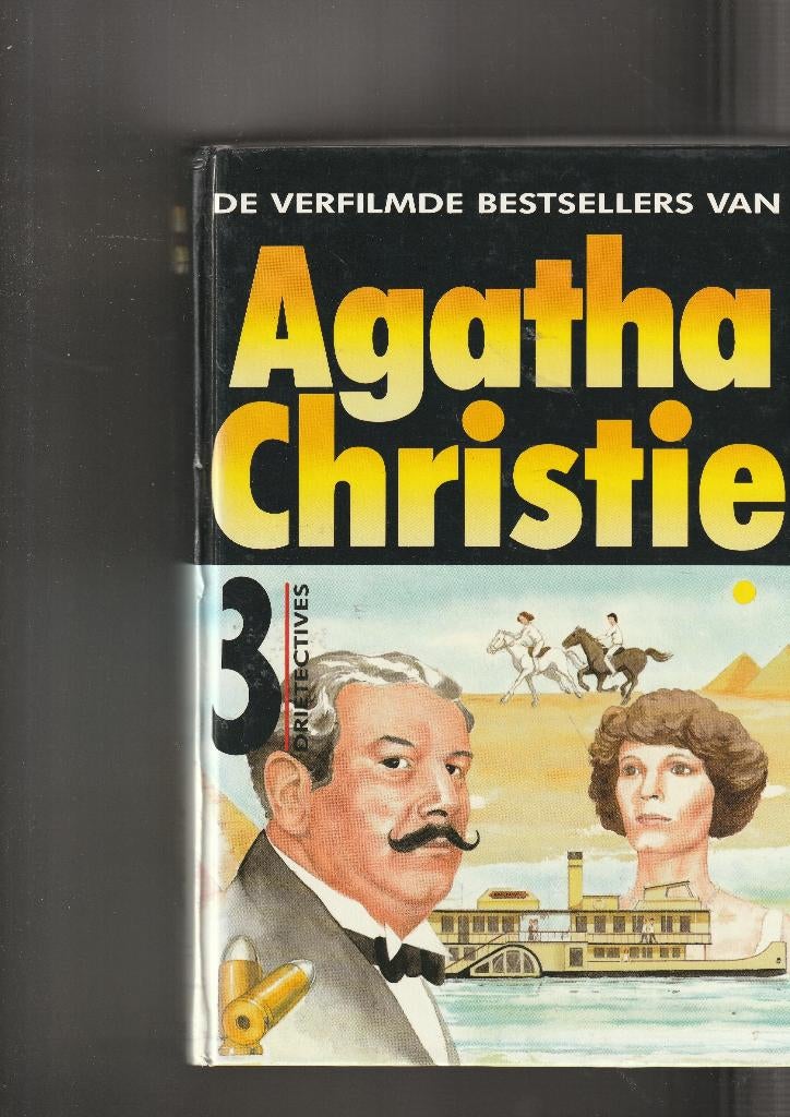 Agatha christie 3 drietectives 635 blz., Ophalen of Verzenden, Zo goed als nieuw