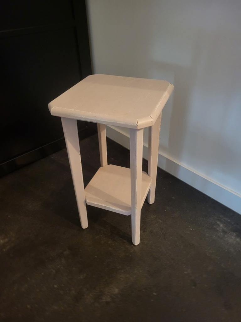 Bijzet tafeltje of planten tafeltje, Huis en Inrichting, Tafels | Bijzettafels, Ophalen, Rond, Minder dan 55 cm, 45 tot 60 cm