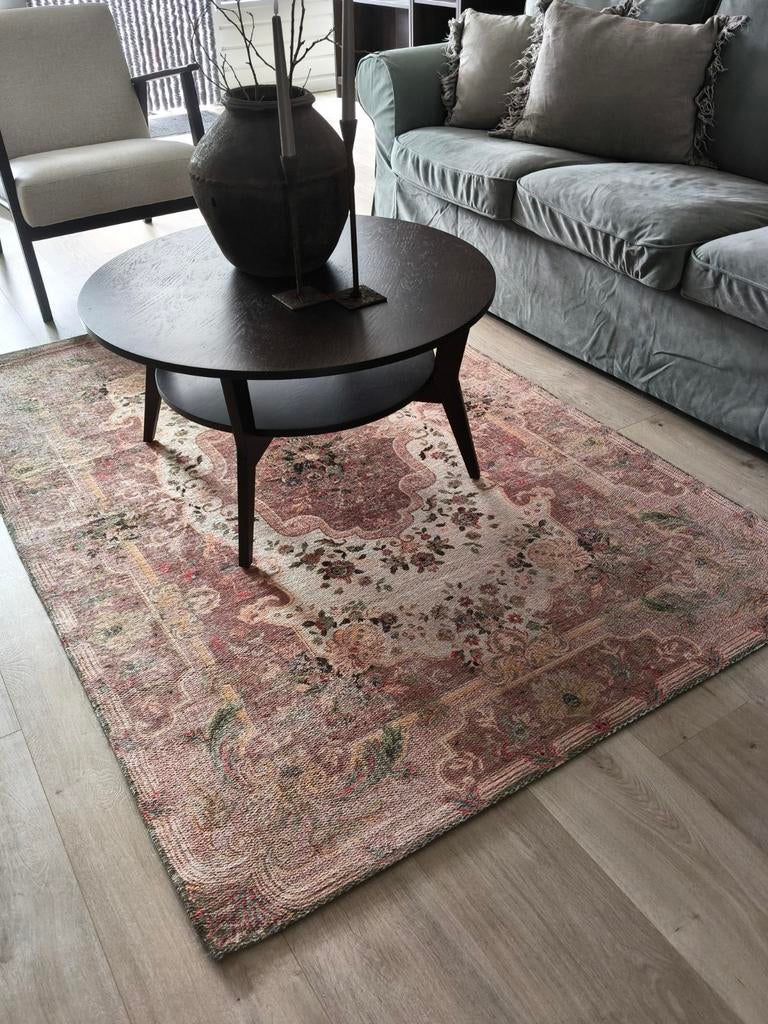 Rozenkelim Roze, Ophalen, 50 tot 100 cm, Rond, 50 tot 100 cm
