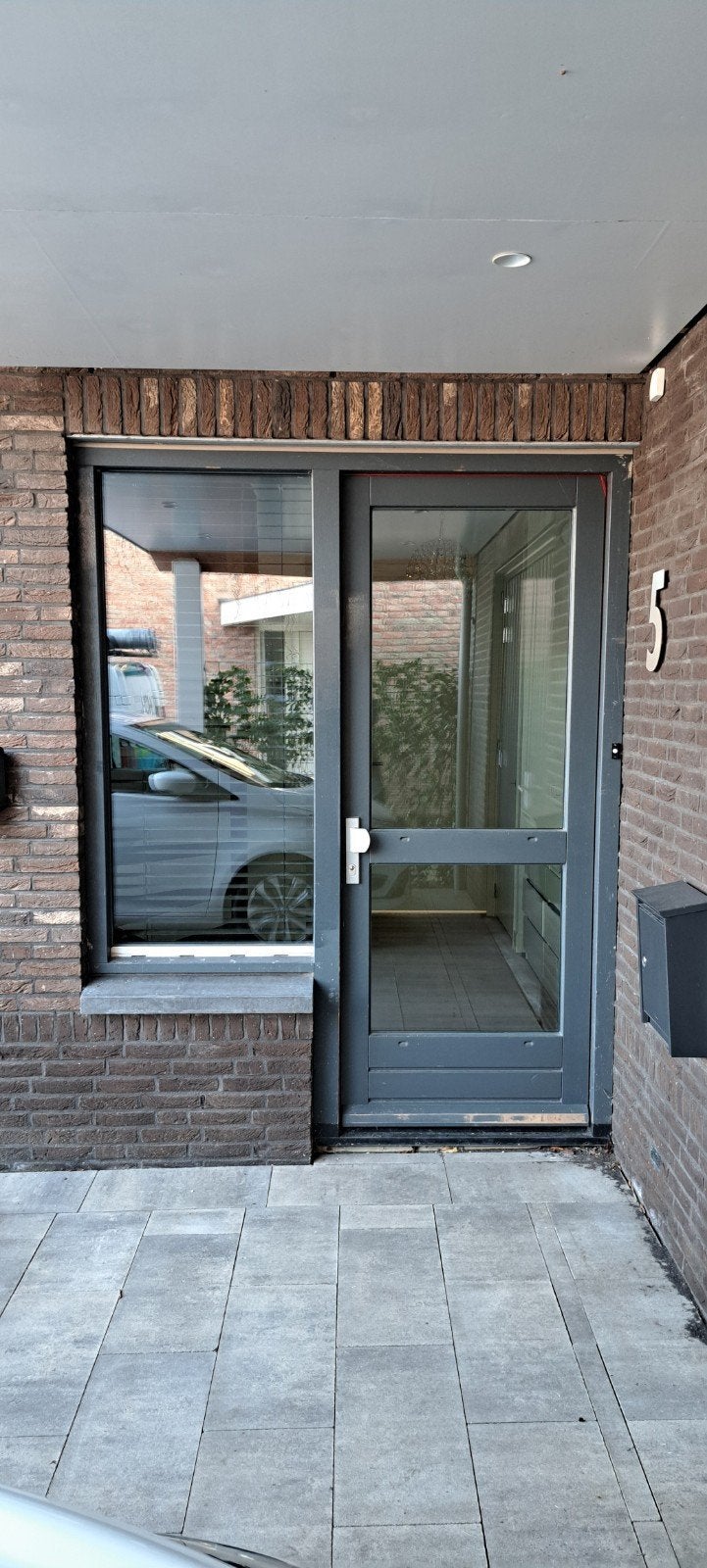Moderne Buitendeur met Glaspaneel, Ophalen, Gebruikt, 80 tot 100 cm, Buitendeur