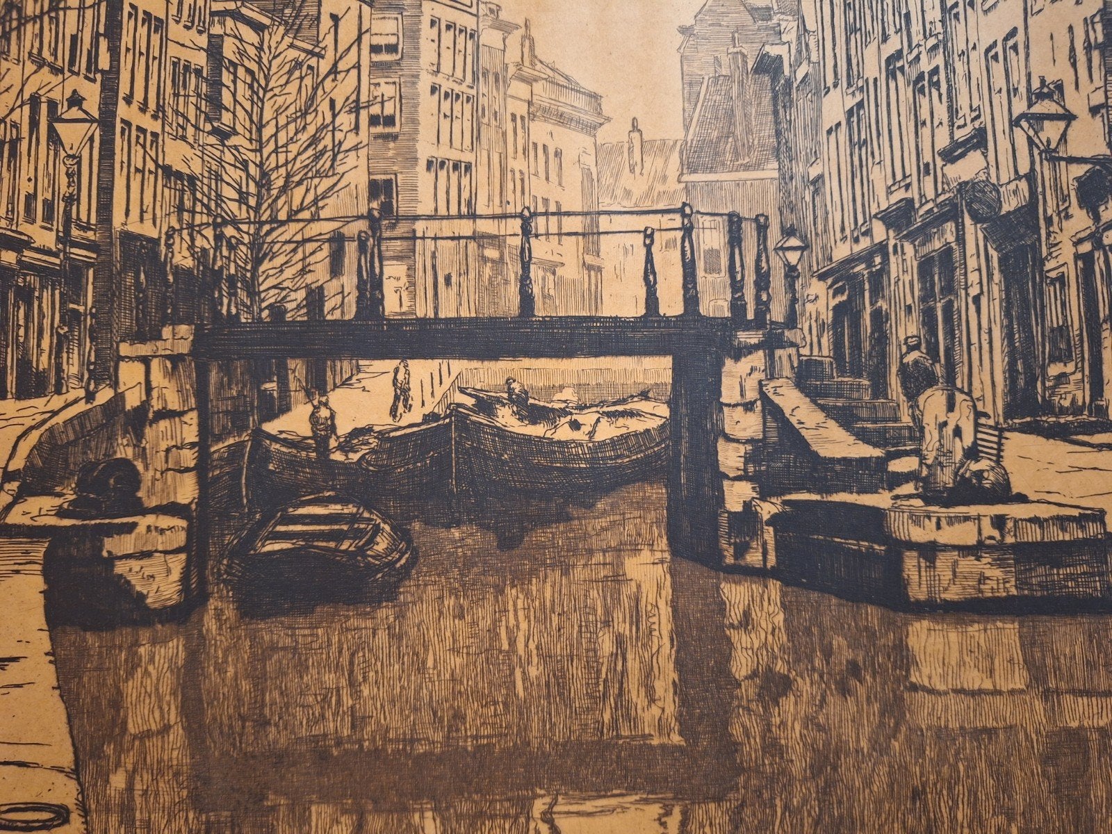 Ets Rotterdam door Jan Sirks, Antiek en Kunst, Ophalen of Verzenden