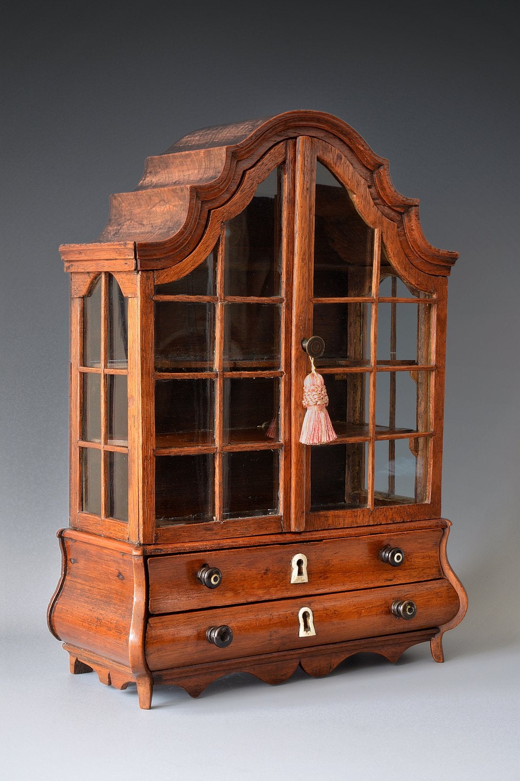 Antieke miniatuur zilver kabinet /vitrine (18e /19e eeuws), Antiek en Kunst, Antiek | Meubels | Kasten, Ophalen