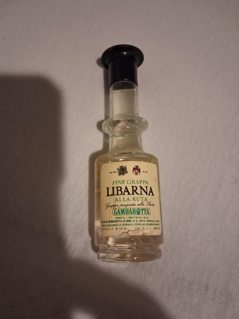 Vintage Grappa Libarna alla Ruta - Gambrotta Miniatuur, Ophalen of Verzenden