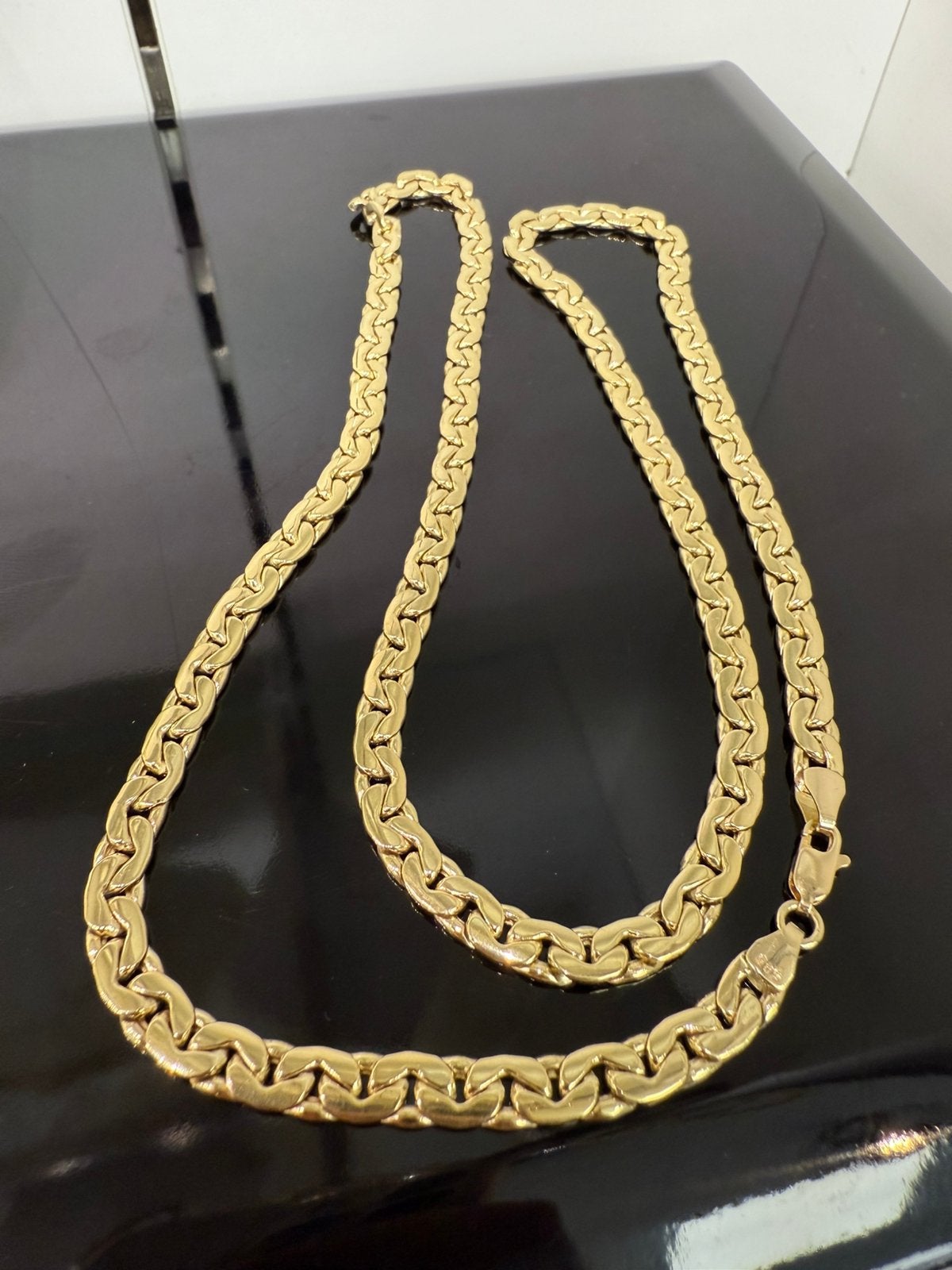 14k gouden gourmet/cuban ketting, Ophalen of Verzenden, Nieuw, Goud, Goud