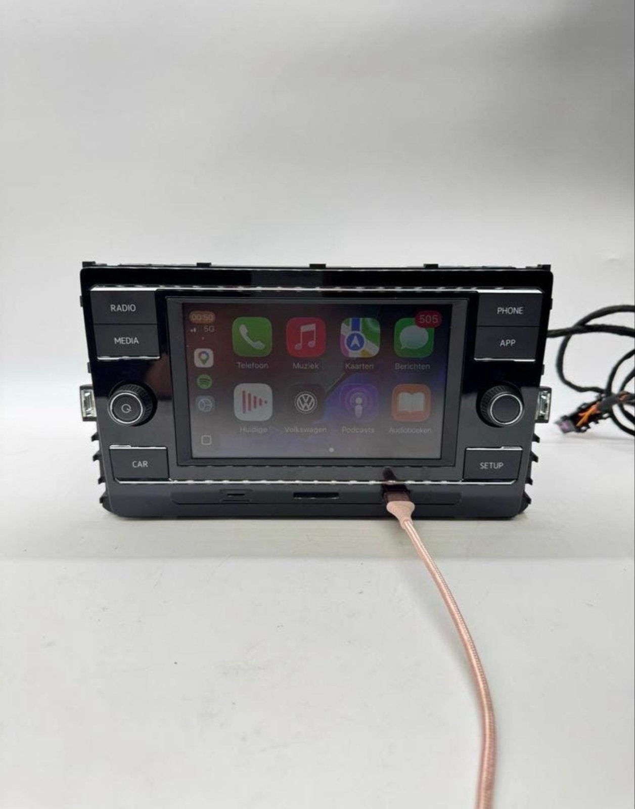 OEM Volkswagen Autoradio CarPlay Android Auto Polo AW Transp, Ophalen of Verzenden, Gebruikt