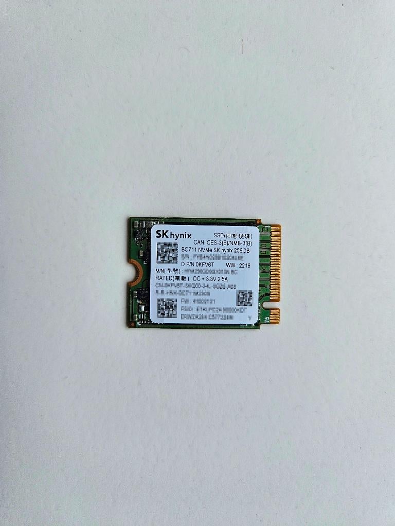 SK Hynix SSD M.2 2230 NVMe - 256GB - (Hard-SSD-NVME), Intern, Gebruikt, 256GB, SSD