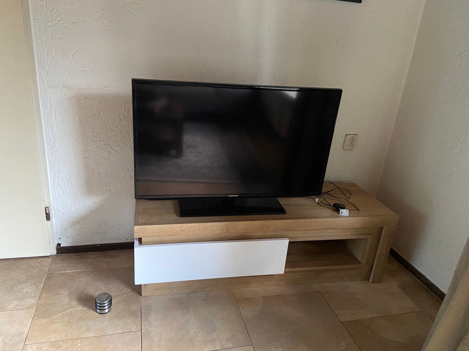 Tv-kast met lade, Huis en Inrichting, Kasten | Televisiemeubels, Ophalen, Zo goed als nieuw, 25 tot 50 cm, Minder dan 100 cm
