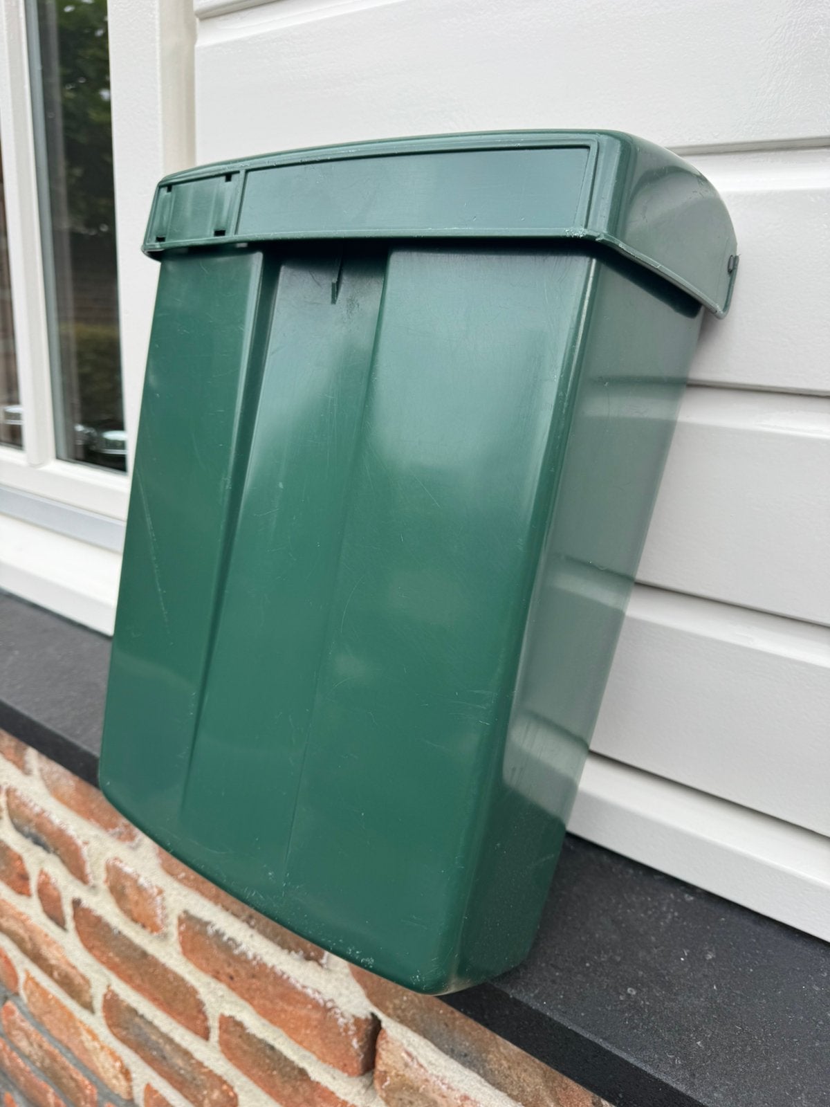 Groene ptt brievenbus-postbus Friso Kramer, Tuin en Terras, Brievenbussen, Ophalen of Verzenden, Zo goed als nieuw, Kunststof
