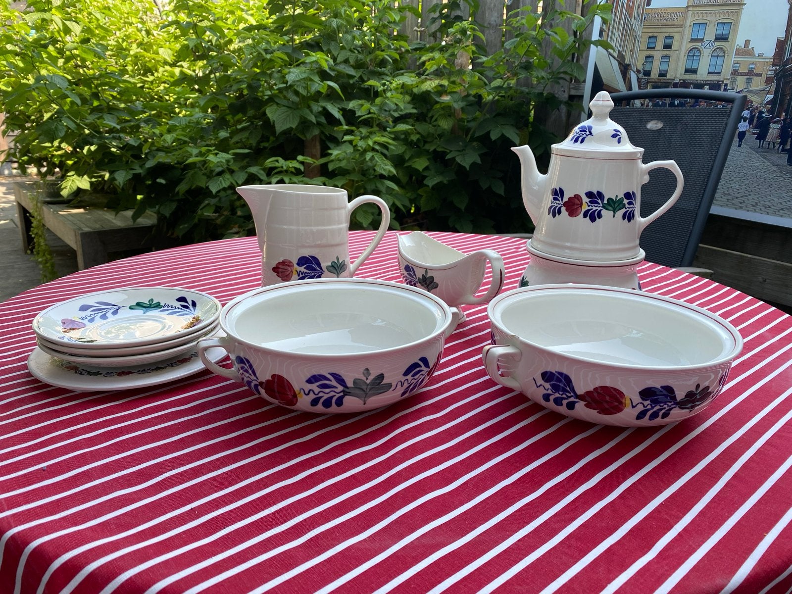 Boerenbont servies - deel puntgaaf, deel met blutsje, Ophalen, Gebruikt, Keramiek, Royal Boch