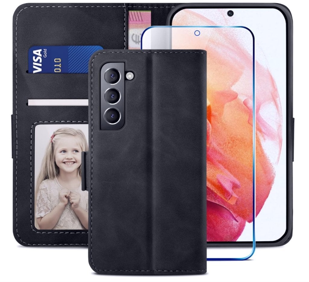 Lederen flipportemonnee hoesje Samsung Galaxy S22