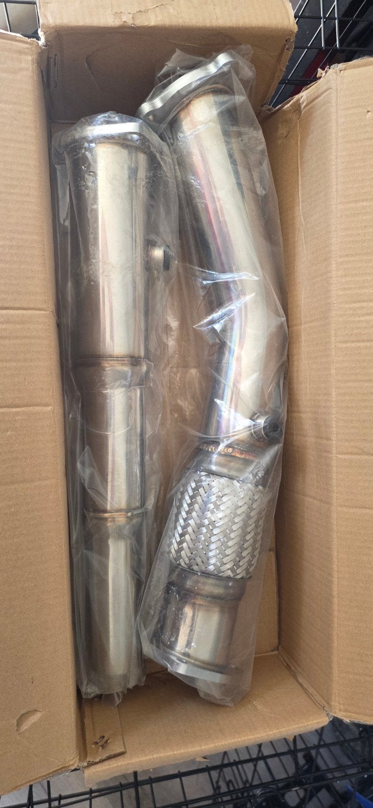 nieuwe 3 inch downpipe 1.8 20vt leon vw audi, Auto-onderdelen, Uitlaatsystemen, Ophalen of Verzenden, Nieuw, Audi
