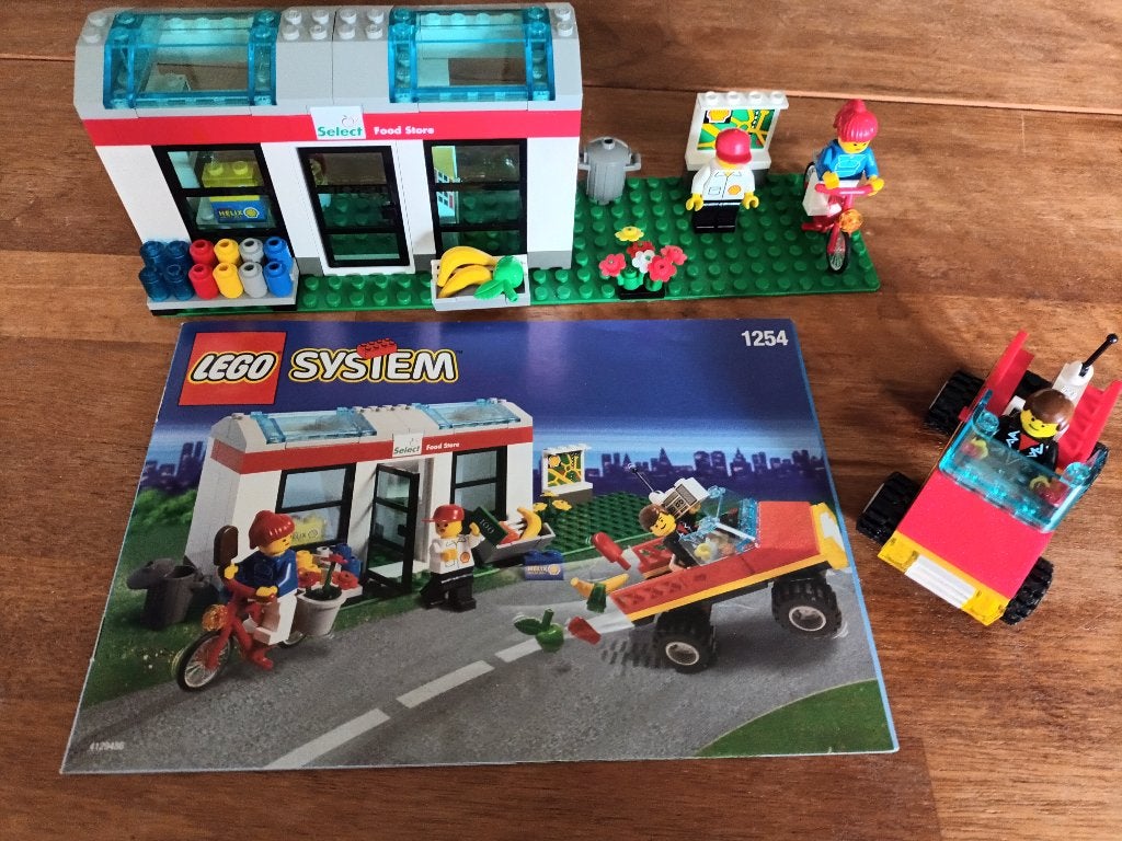 Lego Shell tankstation compleet, Gebruikt, Overige thema's, Inclusief instructies, Lego