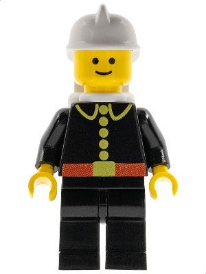 LEGO City firec018 Fire - Classic, White Fire Helmet, White, Lego, Ophalen of Verzenden, Minifiguur, City