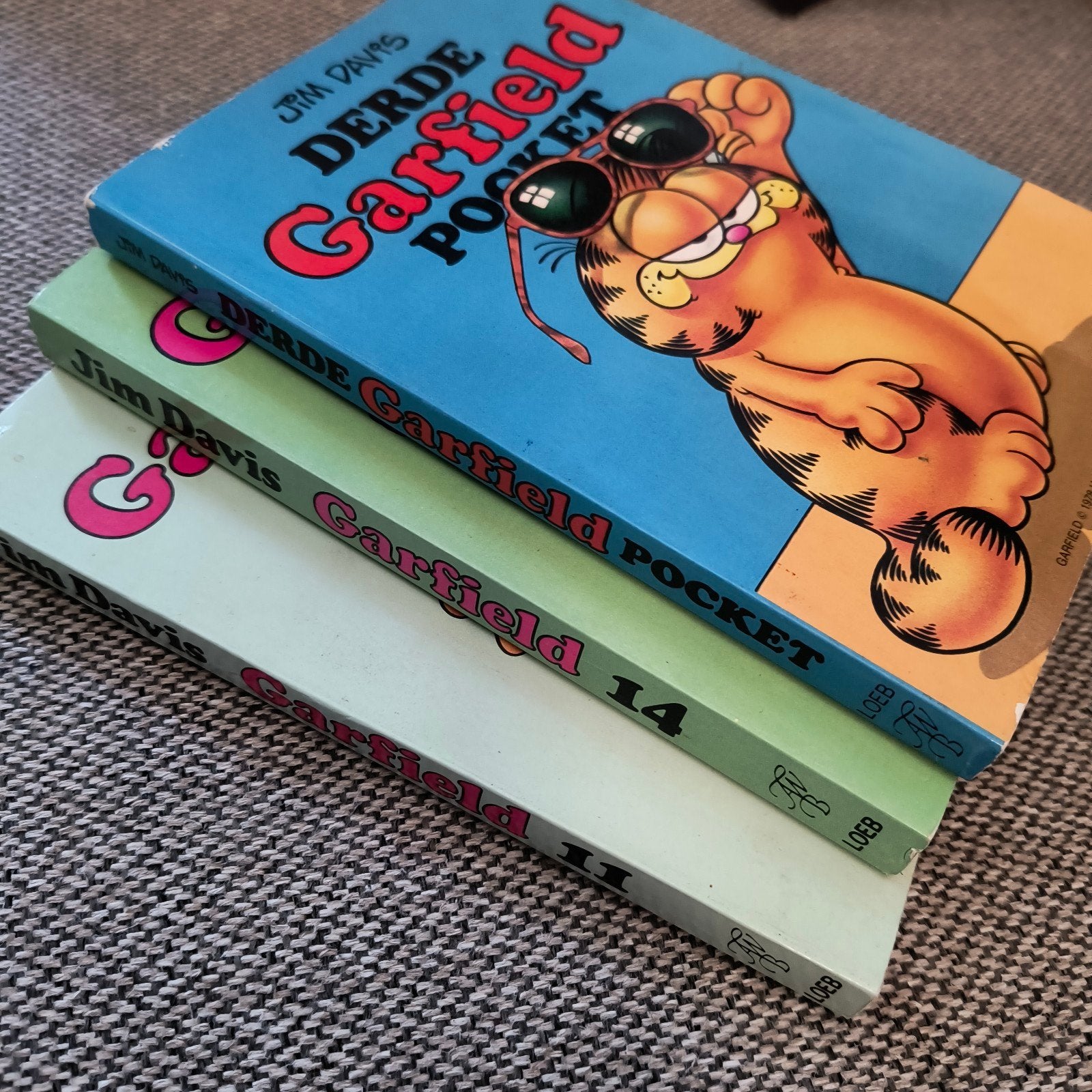Garfield Pocket Boekjes - Nrs. 3, 11, 14 (Gelezen), Boeken, Gelezen, Jim Davis, Ophalen of Verzenden, Meerdere stripboeken