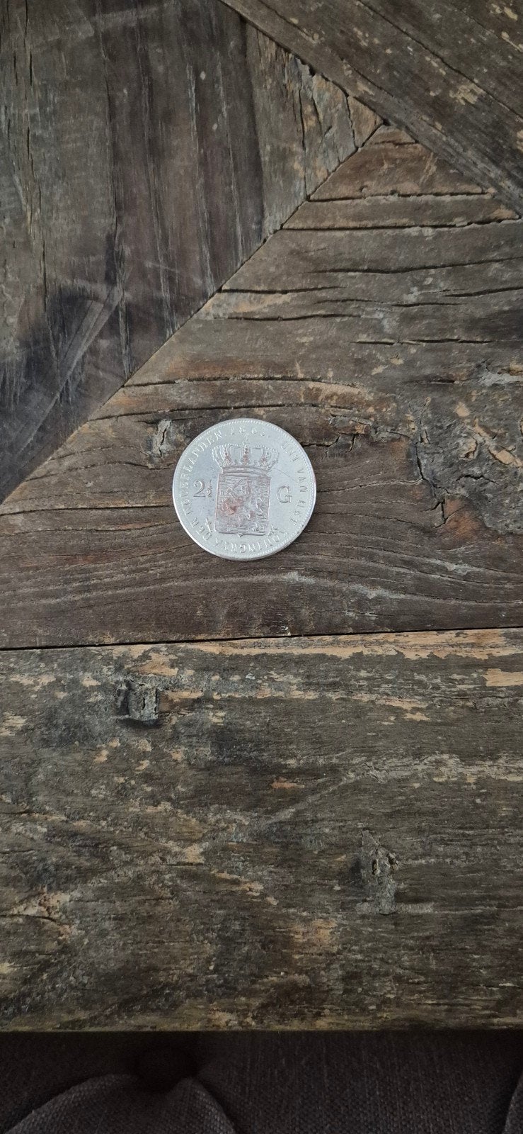 2,5 gulden Willem III munt uit jaar 1863, Ophalen of Verzenden, Koning Willem III, 1 gulden