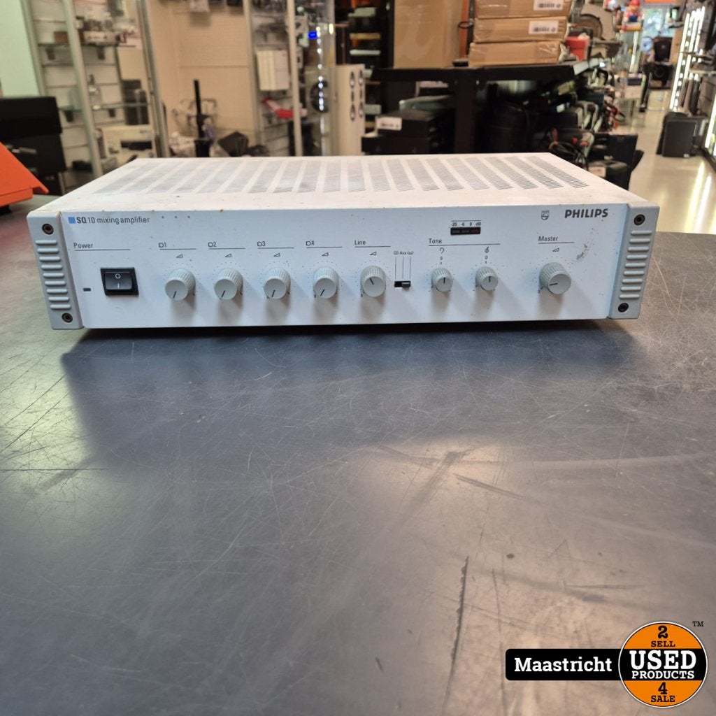 Philips LBB1213 versterker/mixer 1x 120 Watt, ook 100 Volt, Audio, Tv en Foto, Versterkers en Receivers, Philips, Gebruikt, Support@philips.com