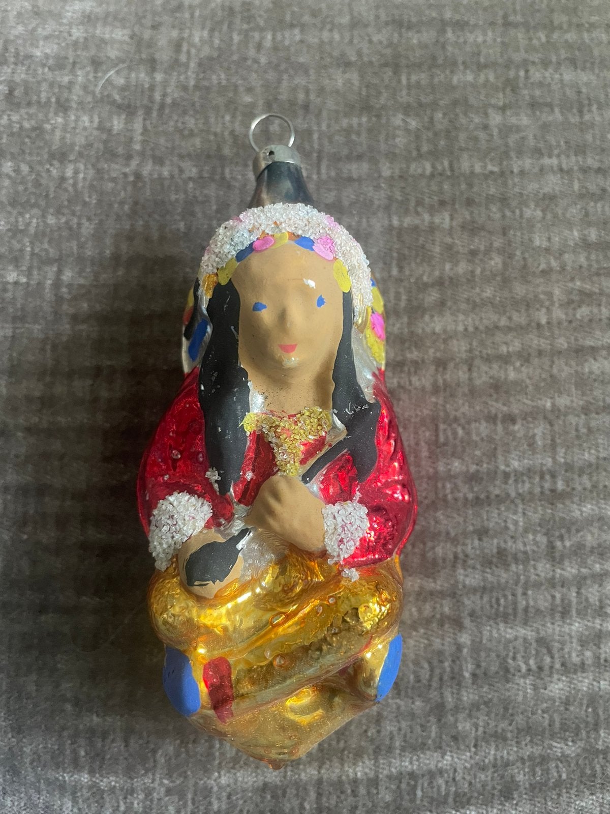 Oude antieke kerstbal - Indiaan, Diversen, Ophalen of Verzenden, Gebruikt
