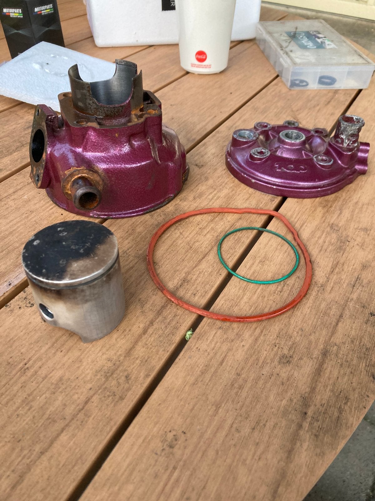 Top performace ‘roze top’ voor minarelli te koop, Ophalen of Verzenden, Gebruikt, Cilinder