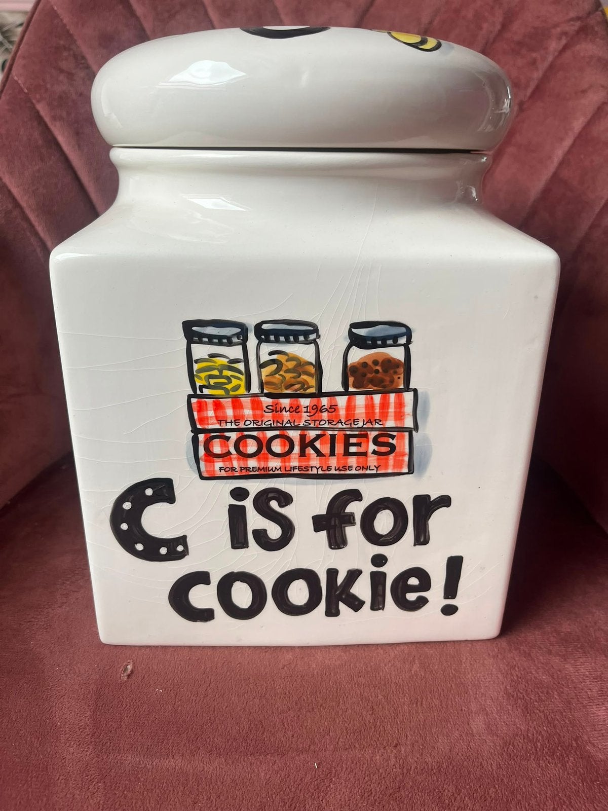 Blond Amsterdam LE handwerk cookiejar Cookies, Overige typen, Ophalen of Verzenden, Zo goed als nieuw, Aardewerk