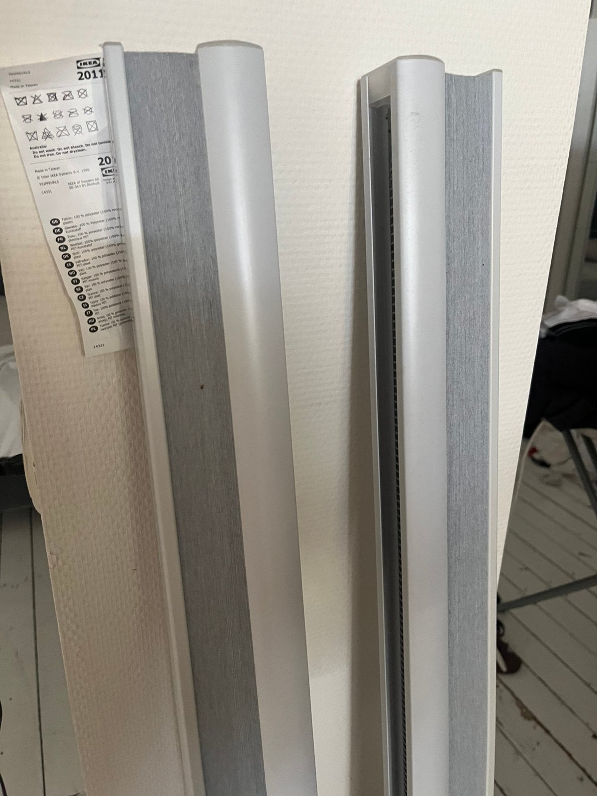 Blinds Trippevals Ikea 140 cm ( wide ) 195 lenght, Ophalen, Zo goed als nieuw, Metaal of IJzer, 115 cm of meer