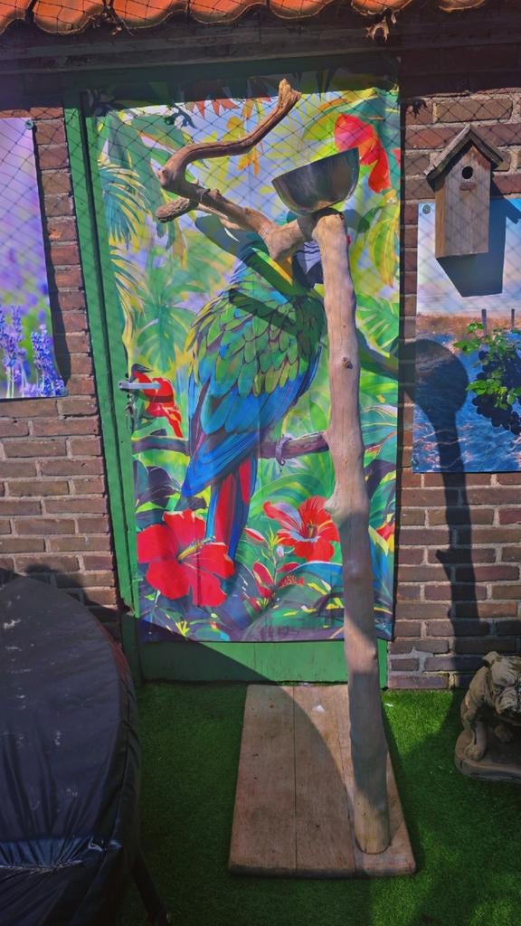 Javaboom, Dieren en Toebehoren, Vogels | Hokken en Kooien, Gebruikt, Vogelkooi, Metaal, Ophalen