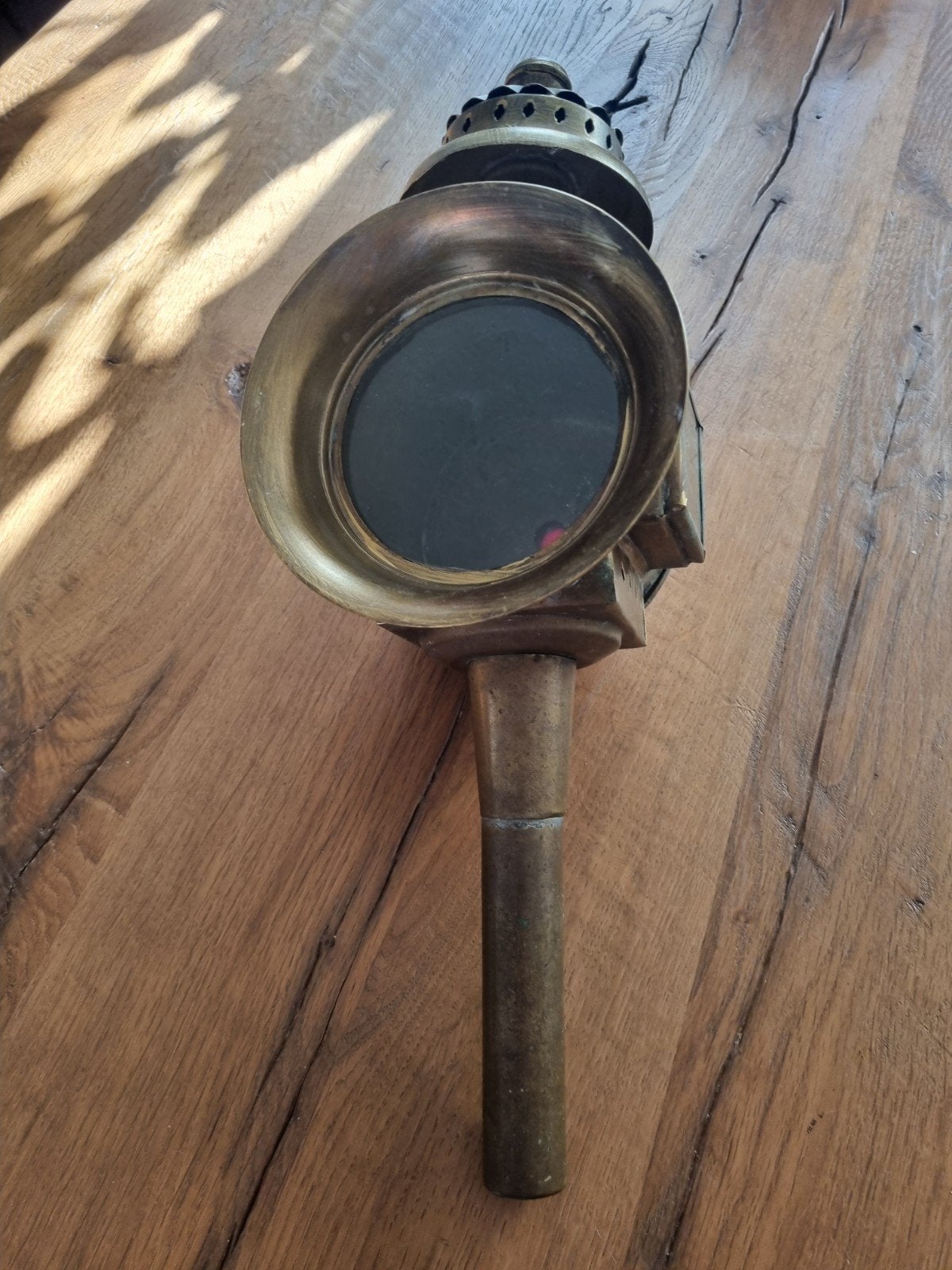 Antieke koperen koetslamp - Vintage verlichting, Antiek en Kunst, Antiek | Lampen, Ophalen