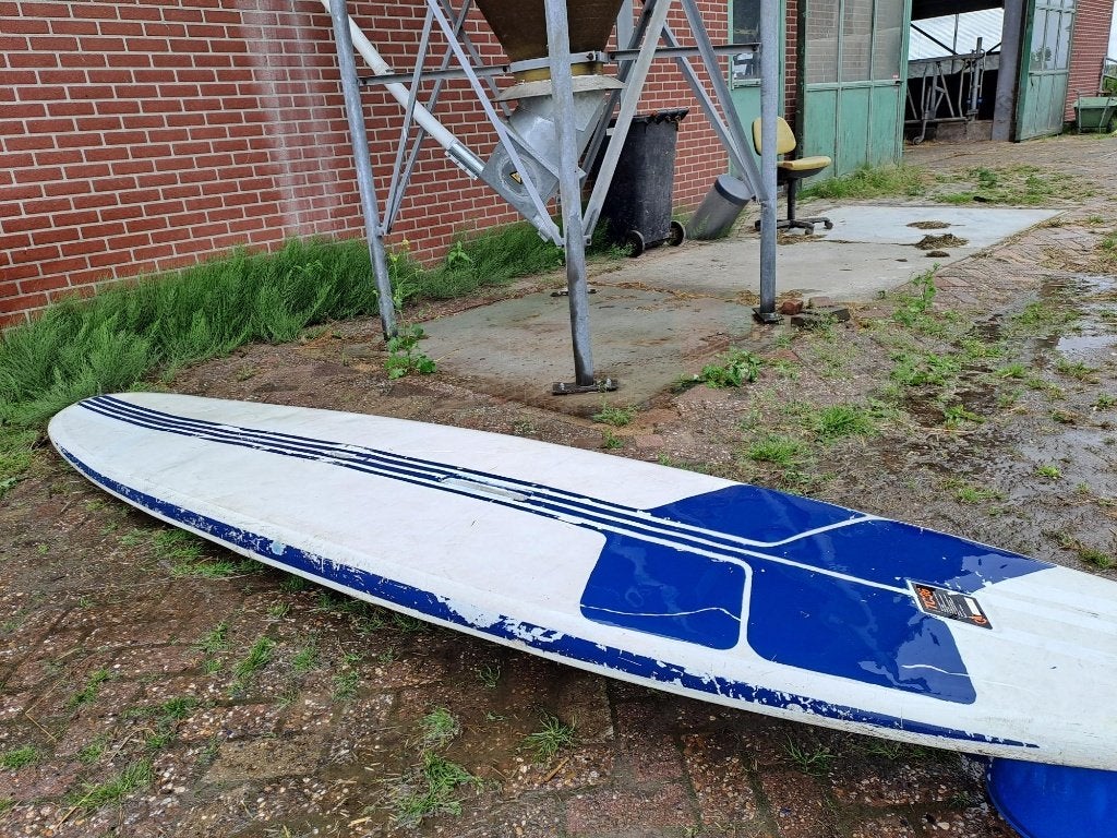 Gebruikte windsurfplank TC36 / 3,60 METER, Watersport en Boten, Windsurfen, Ophalen, Gebruikt, 300 cm of meer, Met vin(nen)