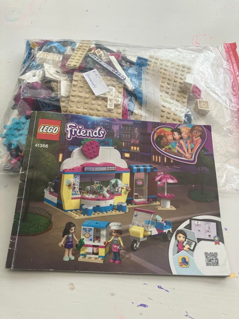 Lego Friends 41366 Stephanie's Cupcake Café, Gebruikt, Lego, Friends, Ophalen of Verzenden