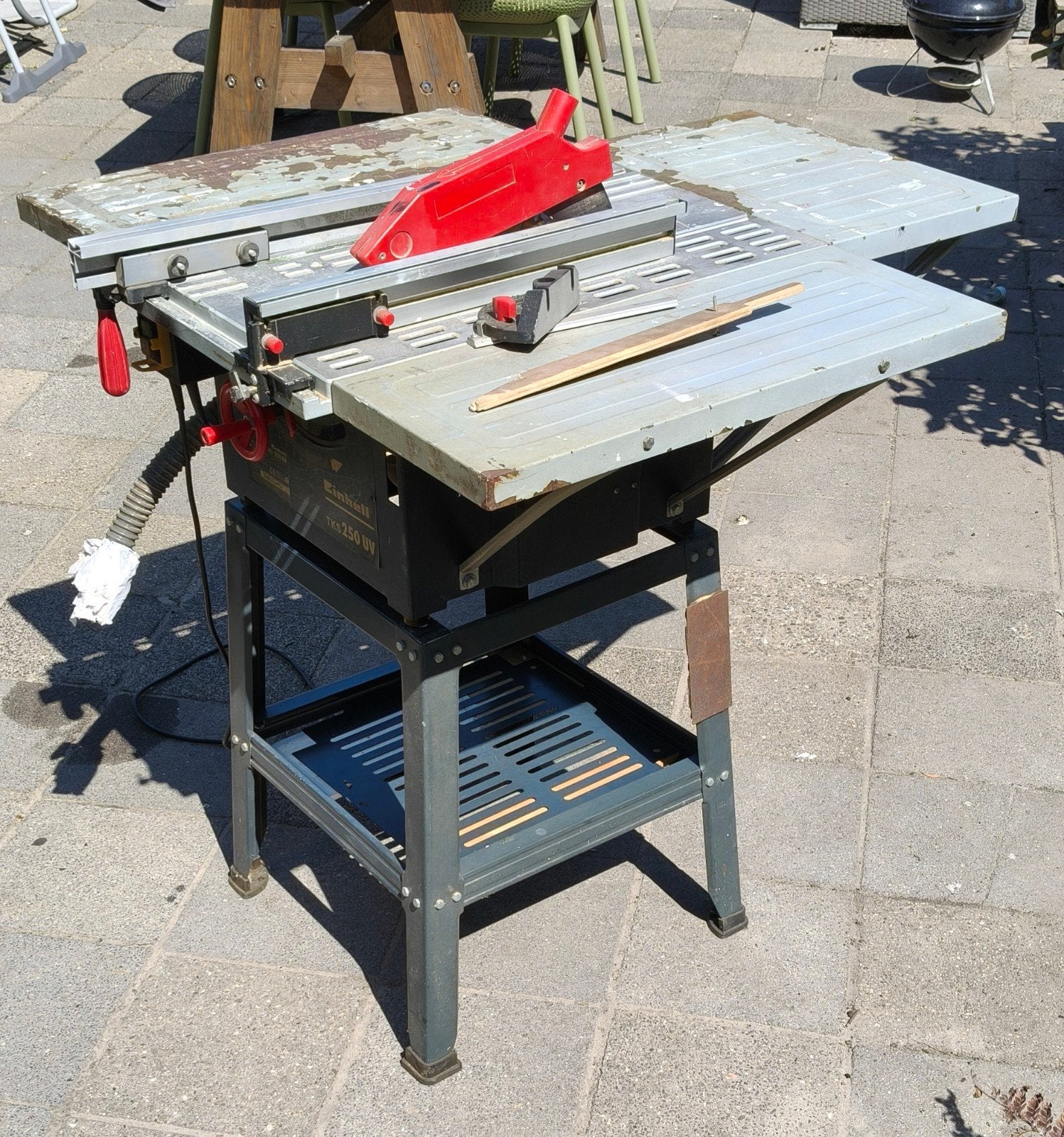 Einhell TKS 250 UV Zaagtafel 1500W met accessoires, Doe-het-zelf en Verbouw, Gereedschap | Zaagmachines, Ophalen, 1200 watt of meer