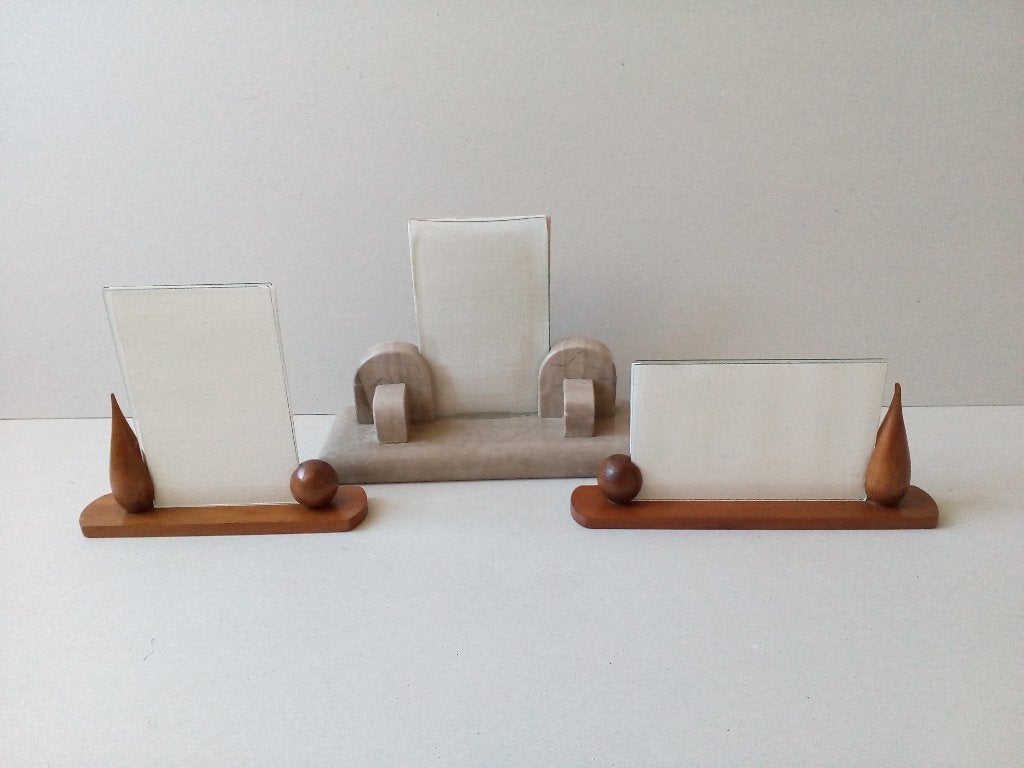 Fotostandaards. Art deco  Hout/Marmer. Prijs per stuk vanaf, Ophalen of Verzenden
