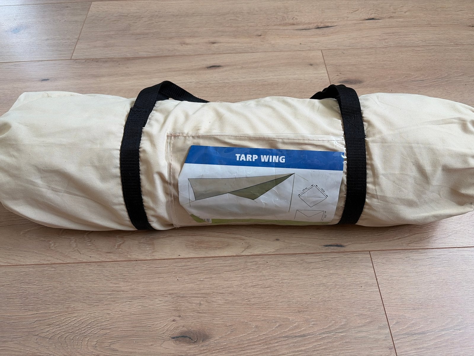 Katoenen Tarp 4x4 m - Ideaal voor kamperen en buiten, Ophalen, Gebruikt