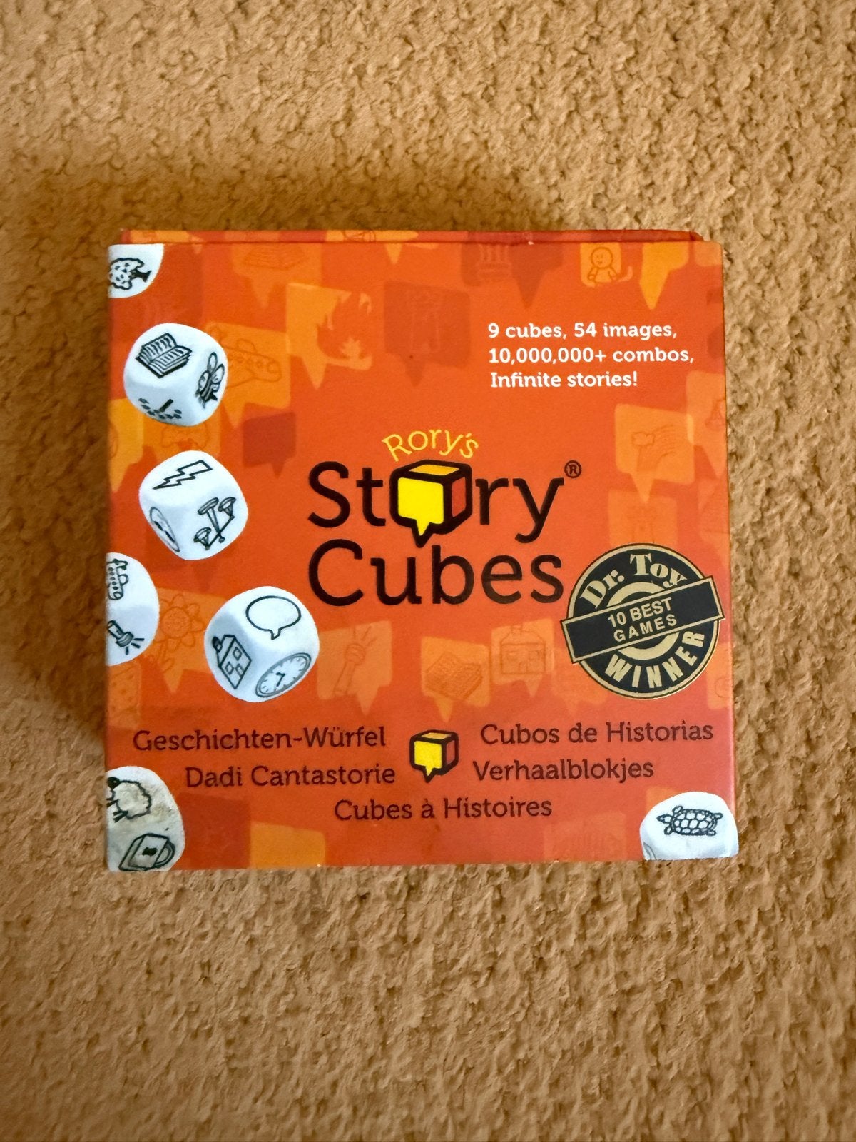Rory's Story Cubes - Origineel Verhaal dobbelspel, Een of twee spelers, Ophalen of Verzenden, Zo goed als nieuw