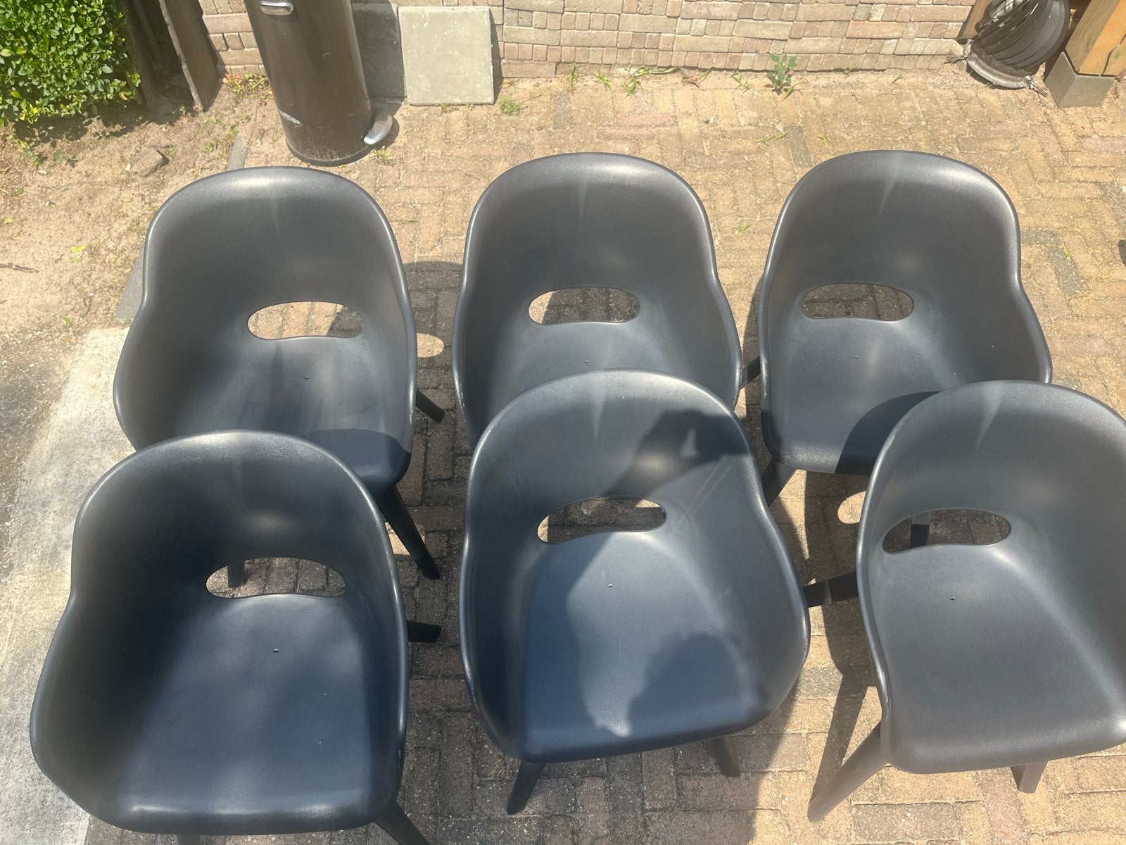 Allibert (by Keter) Akola stoelen - 6 stuks, Ophalen, Kunststof, Gebruikt, Zwart